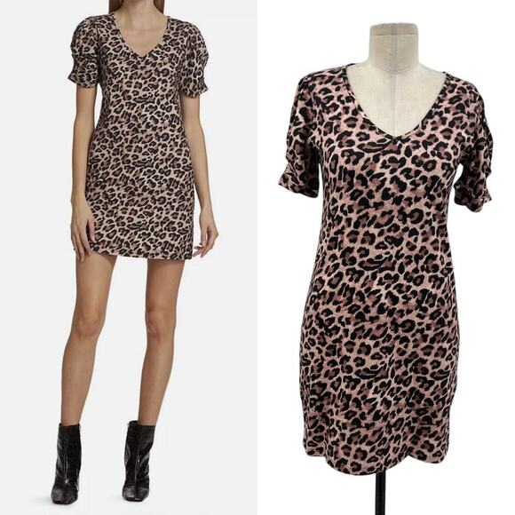 Generation Love Tiffany Classic Leopard Print T-Shirt‎ Mini Dress Size XXS - Picture 1 of 16